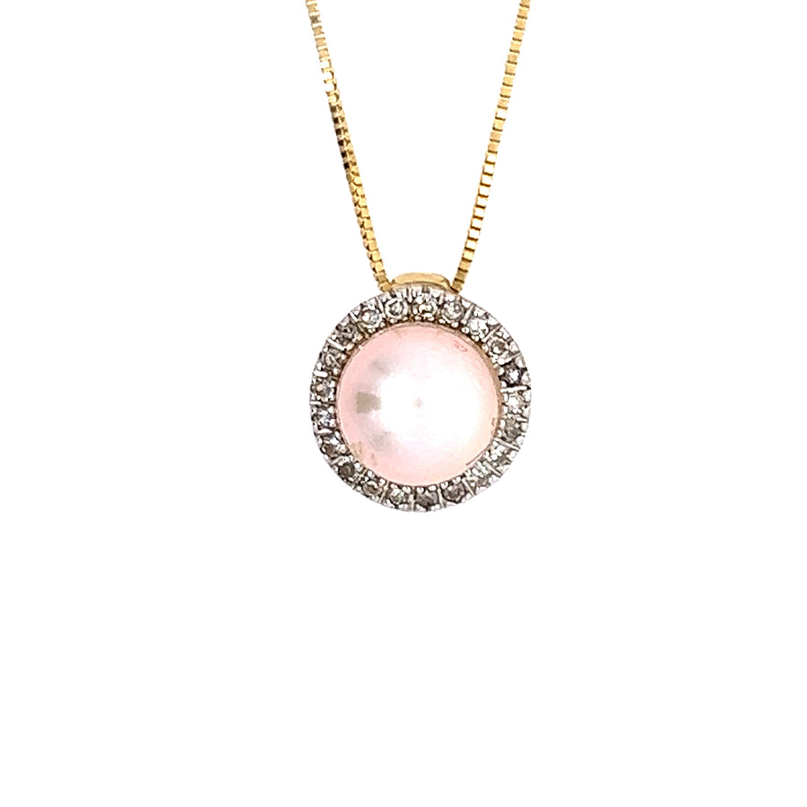 Diamond-Pearl Pendant