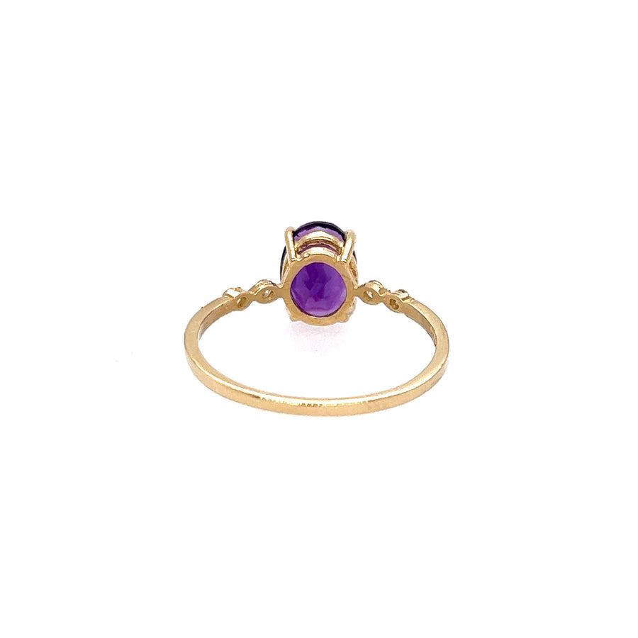 Birthstone Gold Ring(February)