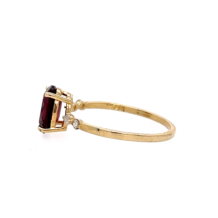 Birthstone Gold Ring(January)