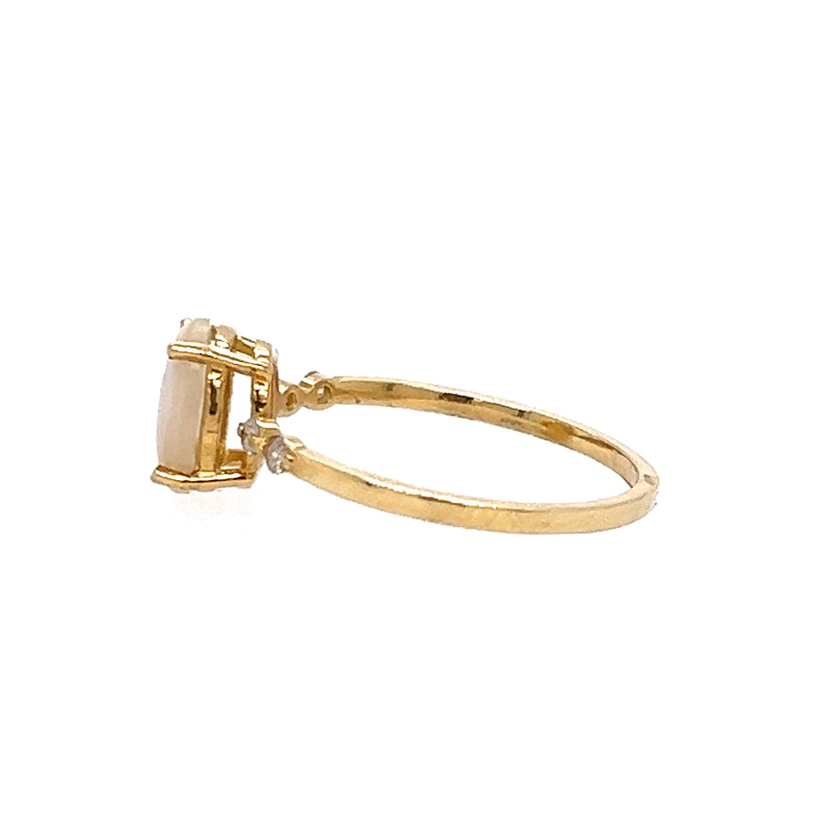 Birthstone Gold Ring(October)