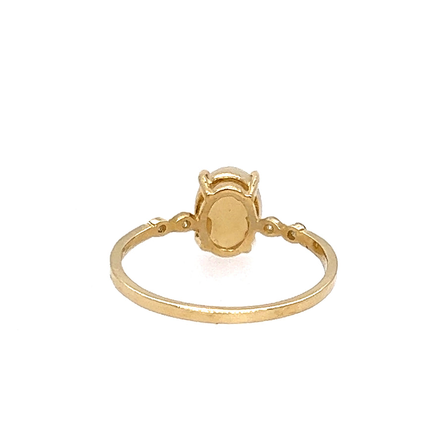 Birthstone Gold Ring(October)