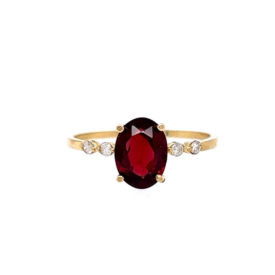 Birthstone Gold Ring(January)