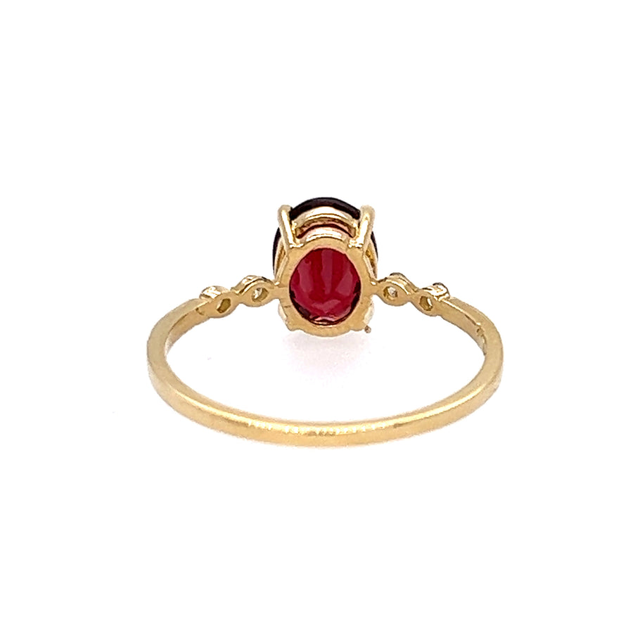 Birthstone Gold Ring(January)