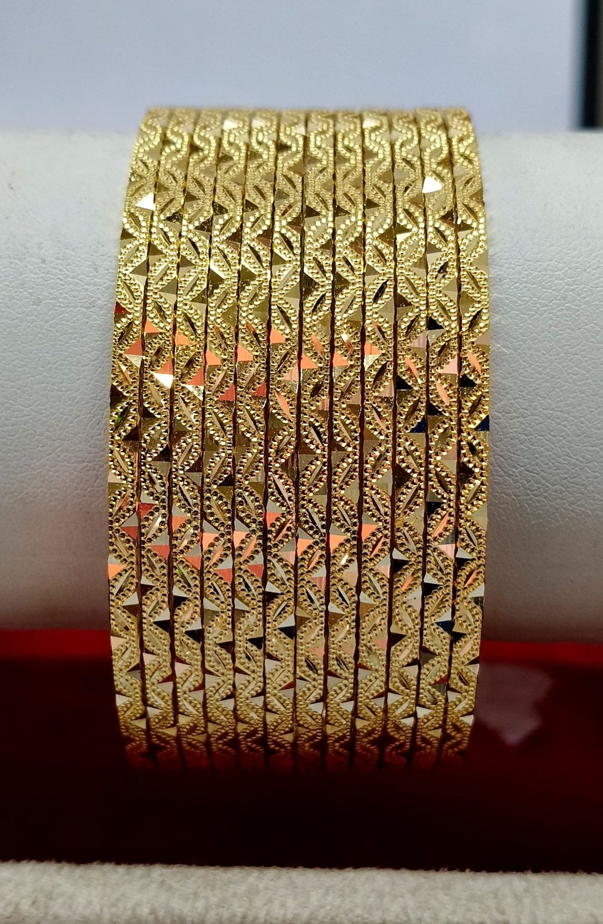 21K gold bangles, Solediam