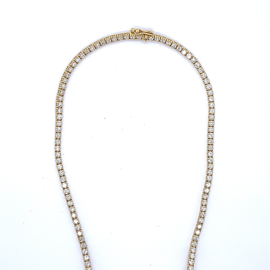 Diamond Tennis Necklace 4.51Ct