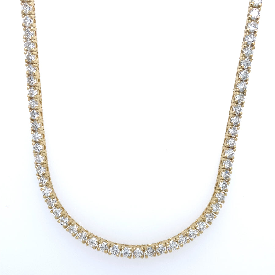 Diamond Tennis Necklace  9.90Ct