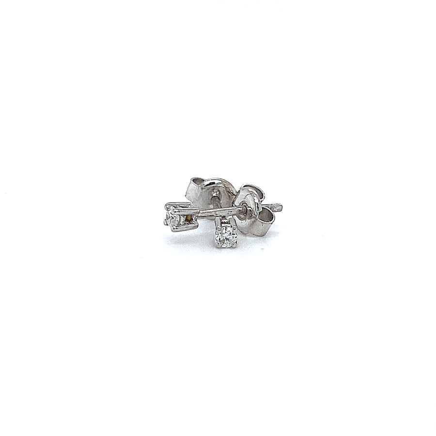 Diamond stud earrings 0.16Ct