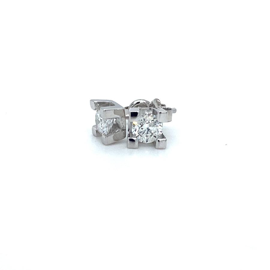 Diamond stud earrings 1.00Ct