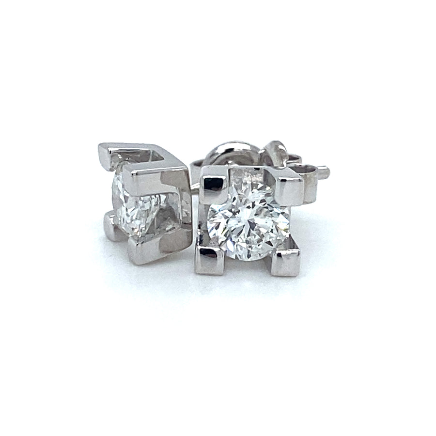 Diamond stud earrings 1.00Ct