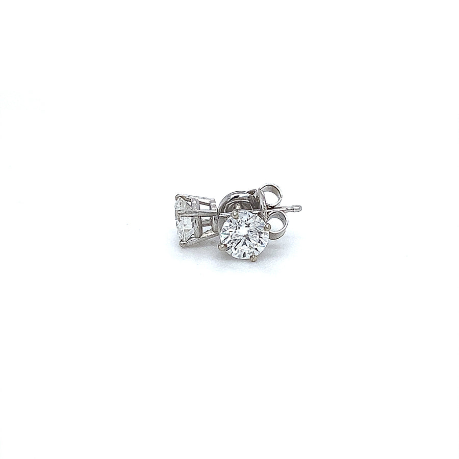 Diamond stud earrings 1.00Ct .