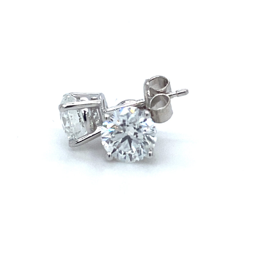 Diamond stud earrings 1.85Ct