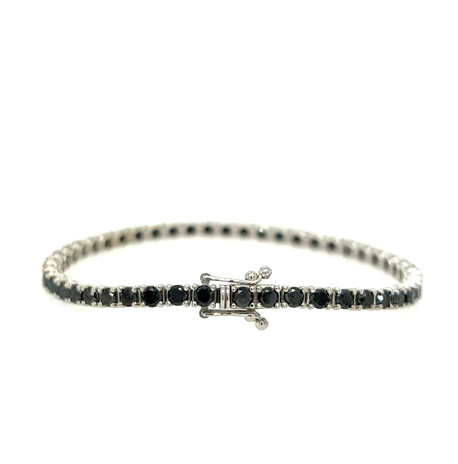 Black Diamond tennis bracelet 6.40Ct