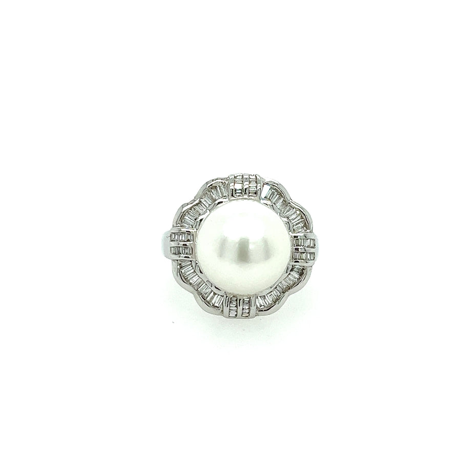 Diamond-Pearl Ring