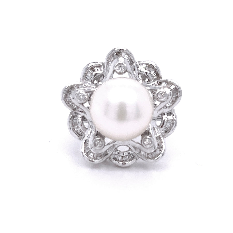 Diamond-Pearl Ring