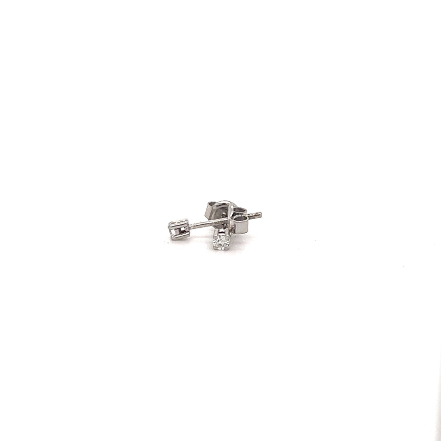 Diamond stud earrings 0.08Ct