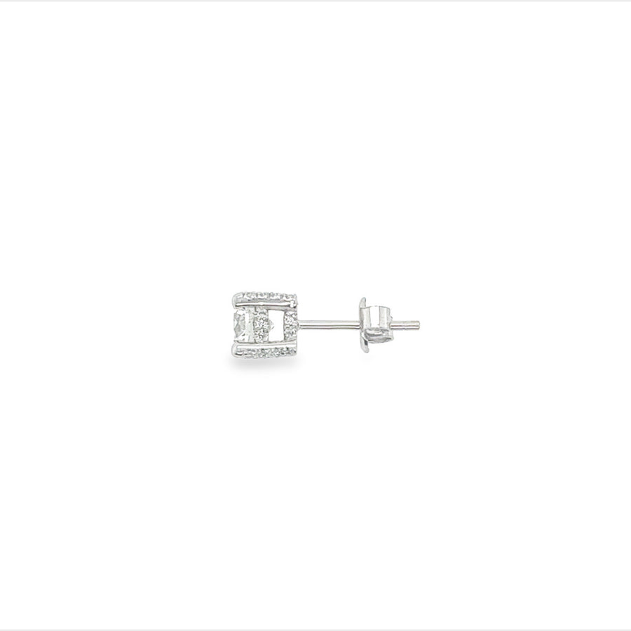 Diamond stud earrings 1.80Ct .