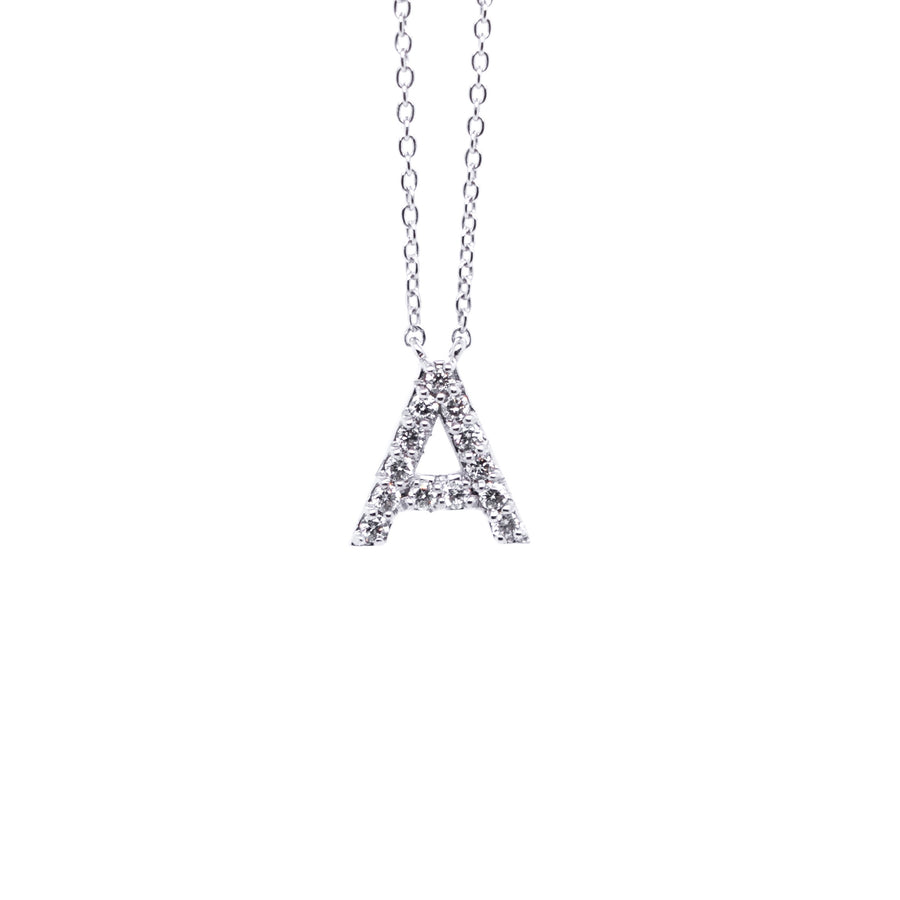 Initial diamond pendant (A)