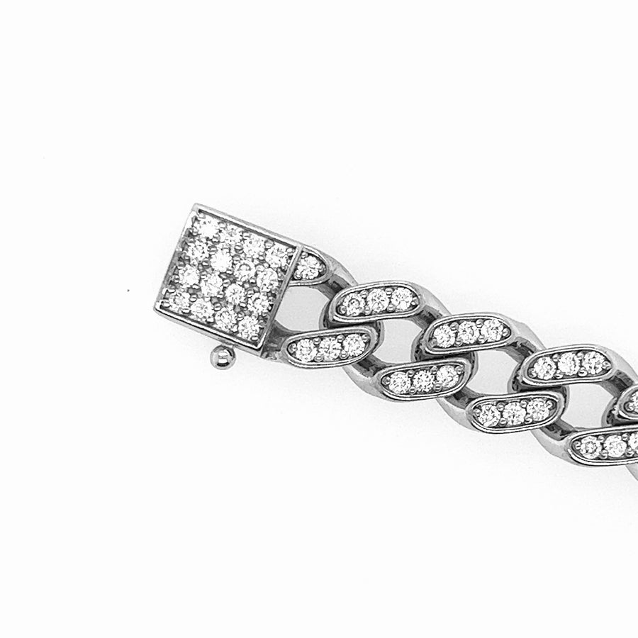 Diamond Cuban Link Bracelet 9mm