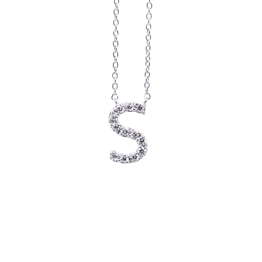 Initial diamond pendant (S)