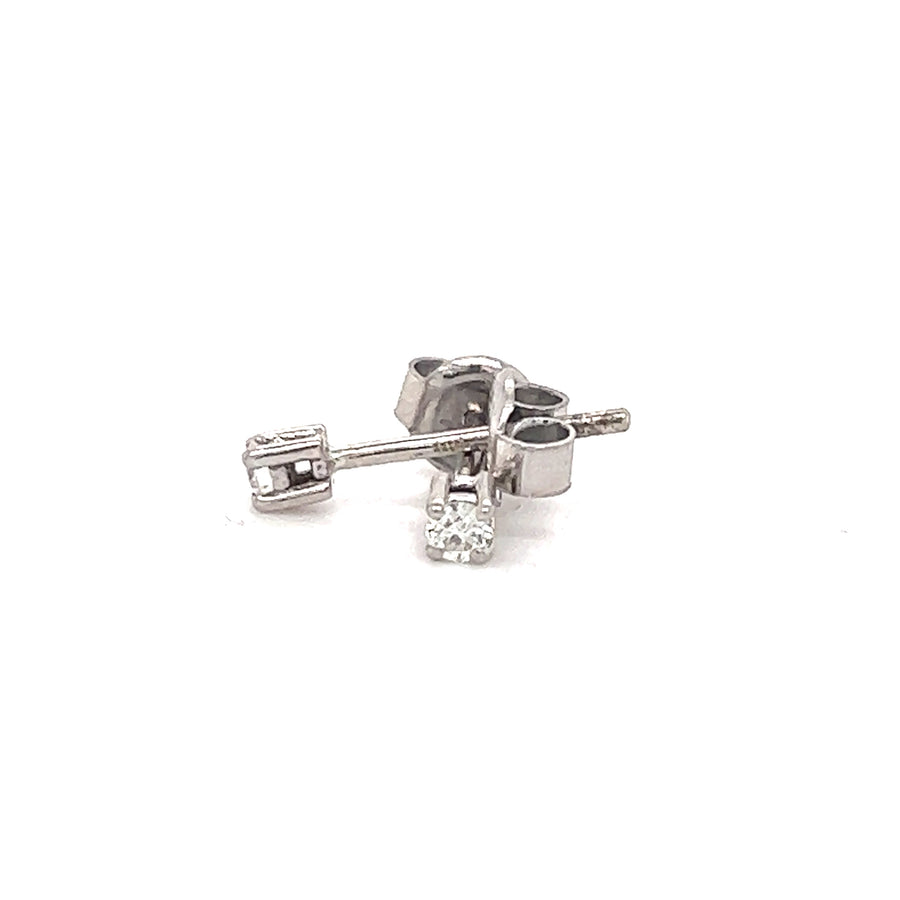 Diamond stud earrings 0.08Ct