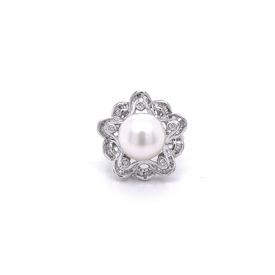 Diamond-Pearl Ring