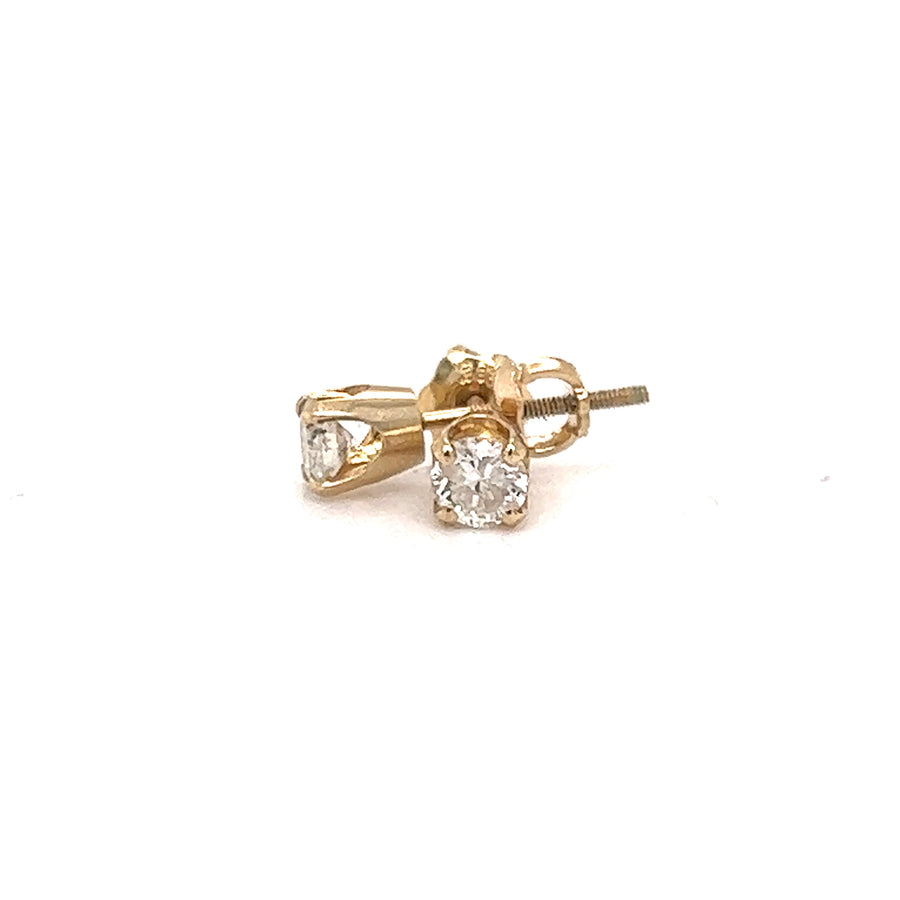 Diamond stud earrings 0.40Ct