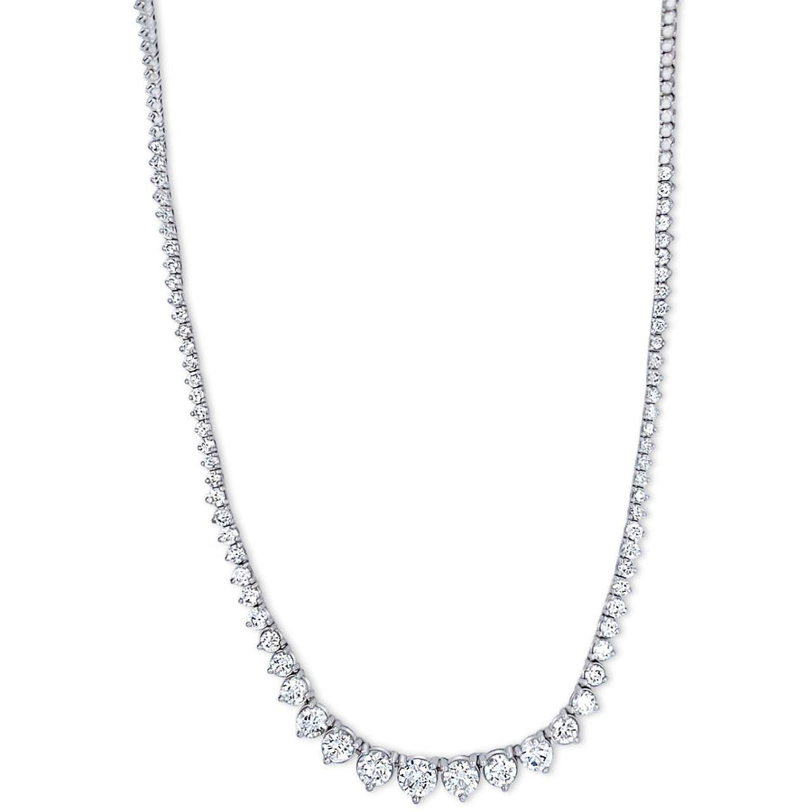 Diamond Tennis Necklace Graduating 7.40Ct.