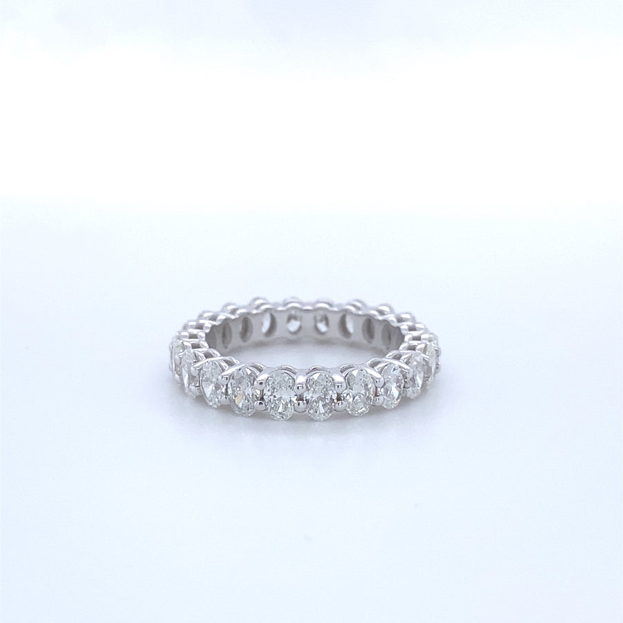 Diamond ring full eternity ( Oval)