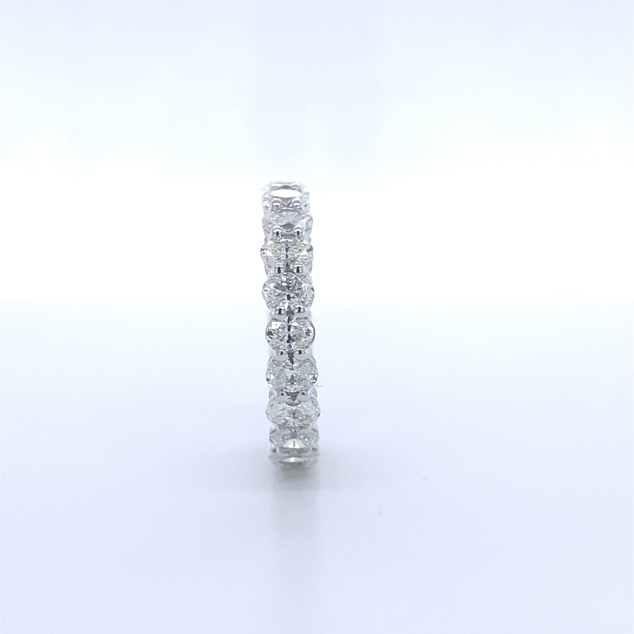 Diamond ring full eternity ( Oval)